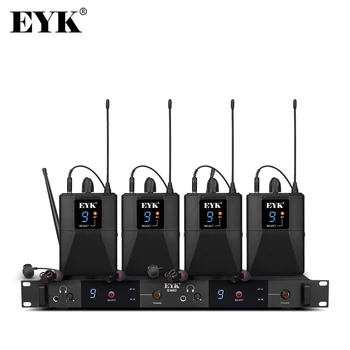 EYK IEM82 Dual Kanalų Ausies Stebėti Belaidžio ryšio Sistema, 4 Bodypacks UHF 16 Dažniai Selecable Etape Veiklos Grupė DJ 5