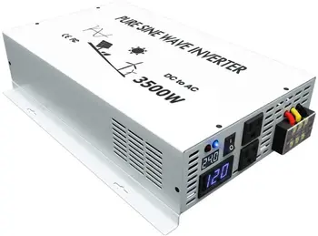 Pure Sine Wave Power Inverter 24V 220V 3500W Saulės Skydelis Generatorius Keitiklis 12V/36V/48V/72/DC 96V, kad 100V/120V/240V AC Keitiklis 3