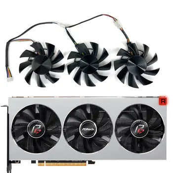 NAUJAS AMD VII Vaizdo plokštės Aušintuvas Gerbėjai Pakeisti XFX/Sapphire/PowerColor/MSI/Gigabyte Radeon VII GPU Aušinimo Ventiliatorius FD8015H12S 18