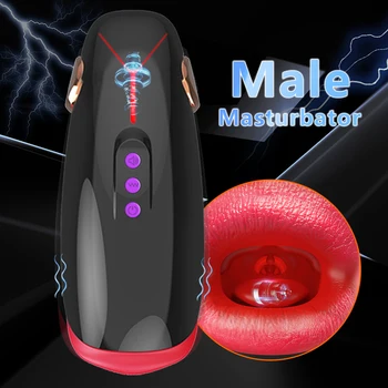 Automatinis Laižyti Vyrų Masturbator Taurės Vyrų Vibracijos Giliai Gerklės Blowjob Masturbacija Taurės Sekso Mašina Suaugusiųjų Sekso Žaislai Skirti Varpos 2