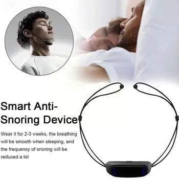 Smart Anti-Knarkimas Įtaisas Nešiojamų EMS Impulso Triukšmo Patogus Mažinimo Bei Priežiūros Snore Miego Stimuliatorius Raumenų StopperHea O6D5 3