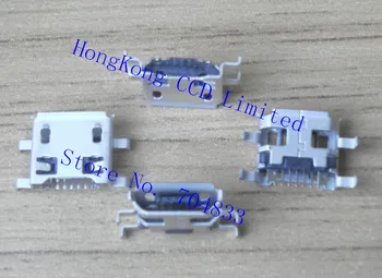 500pcs/daug 4DIP 0.72 mm Tarpai Micro USB Moterų Uosto Kėlikliai Telefono USB Duomenų Baterija Micro connetor