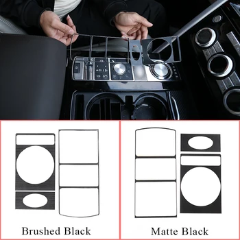 Aliuminio Lydinio, Matinė/Brushed Black Pavarų Funkcija Plotas Raštas Padengti Trim For Land Rover Discovery 5 LR5 L462 S/SE 2017-2020 6