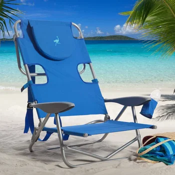 Stručių Kuprinė Plieno Paplūdimio Kėdės - Mėlyna Lankstymo Išmatose, Recliner Kėdės, Lauko Baldai Sulankstoma Kėdė Paplūdimio Kėdės 23