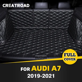 Auto Visu Bagažo Skyriaus Kilimėlis Audi A7 2019 2020 2021 Car Boot Padengti Trinkelėmis Linijinių Krovinių Vidaus Reikalų Raštas Priedai