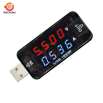 4 Bitų Didelio Tikslumo USB Voltmeter Ammeter LCD Skaitmeninis Srovė Įkrovimo Detektorius Mobiliojo Maitinimas USB Kroviklis, Testeris Gydytojas 3