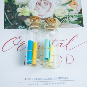 Tuščias Kosmetikos Konteineriai Mažų Stiklo Amatų Butelių Kamščiai Mini Kvepalų Buteliukai, 50pcs 22*60*12.5 mm 14ml