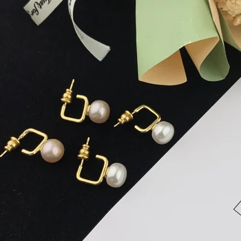 Europos ir Amerikos gėlavandenių perlų auskarai
