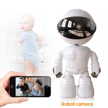 1080P HD Wifi Robotas, vaizdo Kameros, Namų Apsaugos Kamera, Naktinio Matymo Dviejų krypčių Garso Stebėjimo, IP Cam Auto Stebėjimo Kūdikio stebėjimo 4