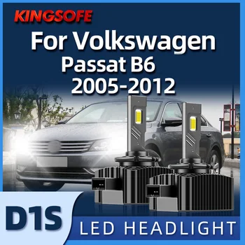 KINGSOFE 2VNT Automobilių Šviesos D1S Led Žibintų 6000K Aukštos artimąsias Volkswagen Passat B6 2005 m. 2006 m. 2007 m. 2008 m. 2009 m. 2010 m. 20112012 14