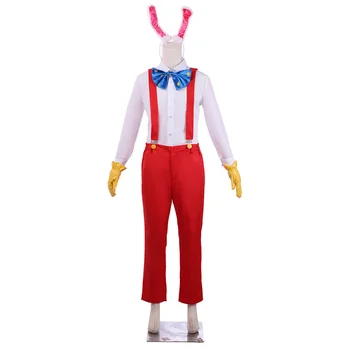 Roger Rabbit Cosplay Kostiumai, Marškiniai, Kelnės Triušio Kostiumas Bunny Halloween Carnival 