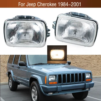 Už Jeep Cherokee 1984-2001 Automobilių Priekiniai Žibintai Priekinis Žibintas Priešrūkinis Žibintas Halogeninės Šviesos 13