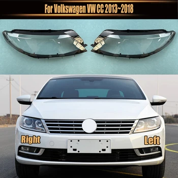 Volkswagen VW CC 2013~2018 Žibinto Korpuso priekinis žibintas Padengti Skaidrios Lempos Atspalvis Objektyvo Stiklo Pakeisti Originalių lempų gaubtų 17