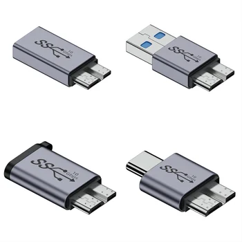 Jimier Micro USB 3.0 Jungtis USB 3.0 A Tipo į Micro USB 3.0 10Gbps Duomenų Maitinimo Adapteris 2