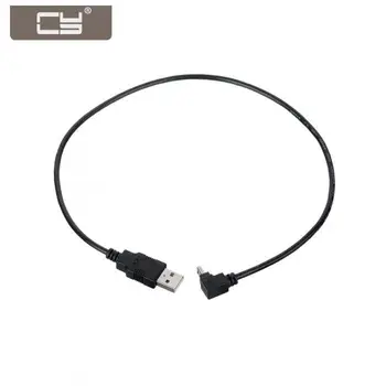 Chenyang CYDZ Mini USB 2.0, B Tipo 5pin Vyrų Žemyn Kampu 90 Laipsnių į Male USB Duomenų Kabeliu 0,5 M 14