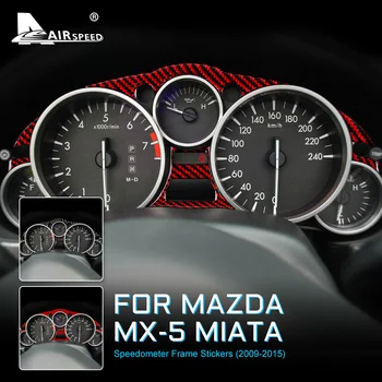Automobilių Spidometro Rėmo Lipdukas Anglies Pluošto Mazda MX-5 MIATA MX5 2009 2010 2011 2012 2013 2014 2015 Aksesuarų, Interjero Apdailos
