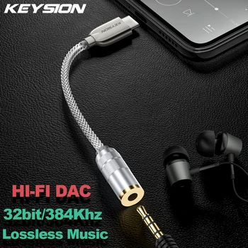 KEYSION VPK Ausinės Lossless Muzikos Dekoderis, USB, C Tipo-3.5 mm/2.5 mm/4.4 mm HD Hi-Fi Digital Audio Ausinių Stiprintuvą, Adapteris, 1