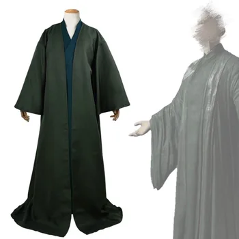Filmo Cosplay Lord Voldemort Kostiumas Apsiaustu Apranga Cosplay Ilgas Chalatas, Halloween Kostiumai Vyrams Vyrų Magijos Mokyklos Blogis Vedlys