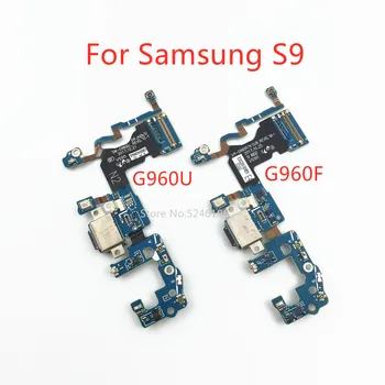 1pcs Originalus USB Įkrovimo Kroviklis Uosto Doko Jungtis, Flex Kabelis Samsung Galaxy S9 G960F G960U G960N G9600 Pakeisti Dalį. 21