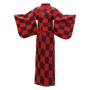 Japonijos Tradicinių Kimono Oficialią Dėvėti Drabužius, Chalatas Raudonas, Ilgas Stalas, Vykdymo Etapą Drabužiai