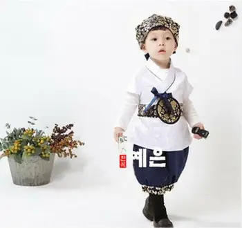 Berniukas Hanbok Kūdikių Naujas Mados korėjiečių Tradicinių Gimtadienio korėjos Nacionalinės Vaikas Dolbok Gimtadienio Dovana 18
