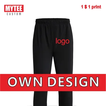 MYTEE2020 Naujas Vyrų Medvilnės Kelnės Įmonės Prekės ženklo Logotipo Siuvinėjimas/Spausdinti Vasaros Orui Juodos Kelnės Fitness Streetwear 11