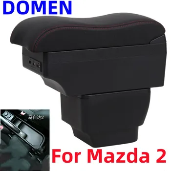 Už Mazda 2 Porankiu Langelį Mazda Demio Automobilio Sėdynėje Langelį Automobilių Saugojimo Dėžutė USB Įkrovimo Peleninę Automobilio Sėdynėje Priedai 9