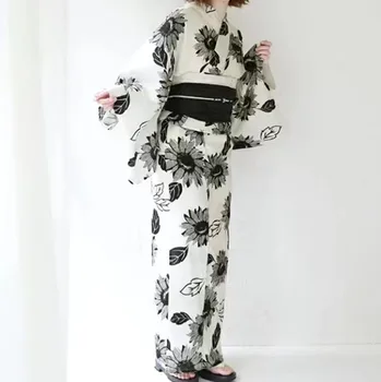 Moterų Medvilnės Skalbiniai Yukata Tradicinis Japonijos Kimono Skraiste Fotografijos Suknelė Cosplay Kostiumų Spaudinių Vintage Drabužių 18