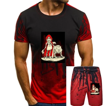 Afterlight Chaperon Rouge T-Shirt Femmes Gothique Punk Rock, Emo Loup 15