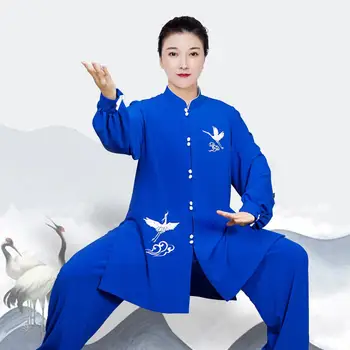 Moterų Ir Vyrų Medvilnės Rytietiškų Tai Či Kostiumas Kung Fu Wushu Kovos Meno Vienodas Kinų Stiliaus, Mankšta Ryte, Mankšta Kostiumai 17