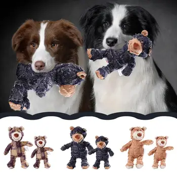 Mielas šunelis Žaislai Cypimo Įdaryti Bear Forma Pliušiniai Žaislai Šunims, Kačių Kramtyti Girgždėti Žaislas, Skirtas Mažų Dideli Šunys Produktų M3H8 3