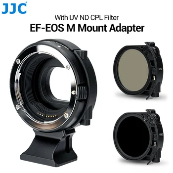 JJC EF-EOS M Mount Adapteris su ND CPL Filtras Canon EOS EF/EF-S Objektyvas su EOS-M Kalno Kamera Suderinama su Canon M50 M100 6