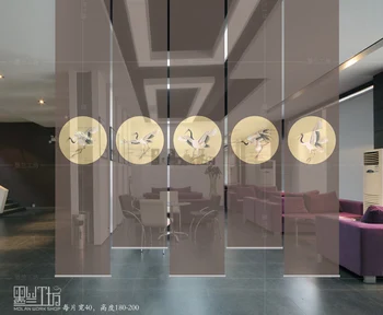 Kinijos ekrano minkštas pasiskirstymo prieškambaris kabinti užuolaidų užraktas užraktas Kūrybos ekrano kambario pertvara, Vienišas Guhe 16
