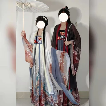 Tradicinis Kinų Hanfu Moteris Pasakos, Originalus Kostiumas Pirnt Suknelė Ponia Elegancija Tang Dinastijos Cosplay Etape Drabužiai Kostiumas