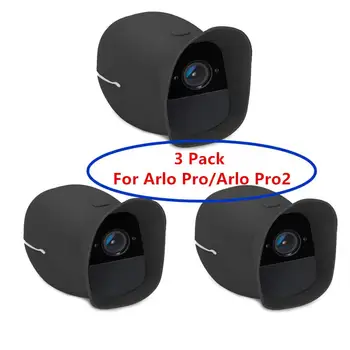 3 Paketas Apima Skinas Arlo Pro ir Arlo Pro 2 Belaidžiai Smart Security Camera,Vandens ir Atsparus UV,Puikus Įrengimas(Black_