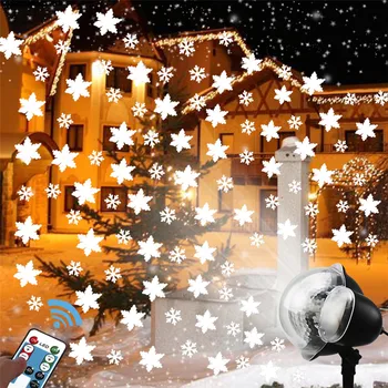 Kalėdų Snaigės Projektoriaus Šviesos diodų (LED) Sningant Projekcija Lempos Lauko Vandeniui Putojantis Dekoratyvinis Apšvietimas Kalėdos Šalis 14