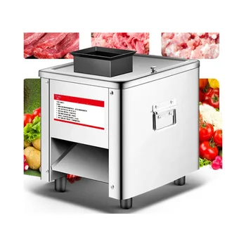 Komercinės Nerūdijančio Plieno, Visiškai Automatinis Mėsos Slicer Kapoti Slicer Dicing Mašinos Elektros Daržovių Cutter Šlifuoklis Restoranas 16