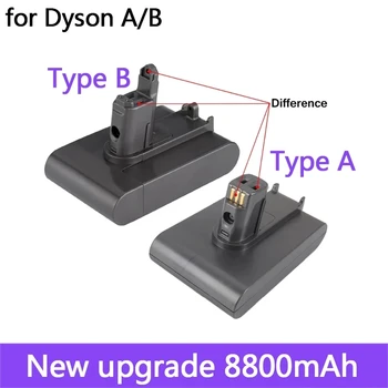 Dyson 22.2 V 8800mAh Tinka TypeA arba B Li-ion Dulkių Baterija Dyson DC35, DC45 DC31, DC34, DC44, DC31 Gyvūnų, DC35 Gyvūnų & 8.8 Ah 5