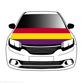 Espagnol républicain vėliavos automobilio Kapoto dangtis 3.3x5ft/5x7ft 100%poliesteris,automobilio variklio dangčio reklama 17