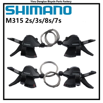 SHIMANO Altus SL-M315 2s / 3s / 7s / 8s / 2x7s / 2x8s / 3x7s /3x8s Shifter Sukelti Nustatyti greitą atsišaudymą Plus w/Shifter Laidas Originalas 4