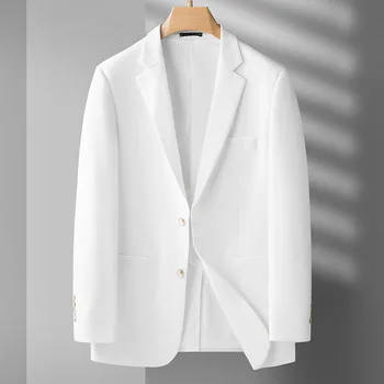 5813 -2023 Rudens ir žiemos naujas produktas vyrų kostiumas verslo atsitiktinis paprastumo tinklelis vieną vakarų striukė vyrų top coat 3