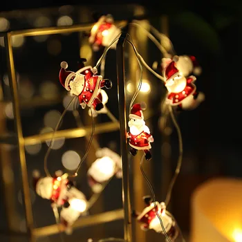Kalėdų Šviesos LED Santa Briedžių Varinės Vielos String Žibintai Pasakų Žibintai Kalėdų Namuose Vestuvių Sodo Puošmena Naujųjų Metų 2022 1