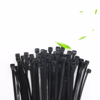 50pcs 5*500mm kabelinių ryšių juoda zip kaklaraištis patvaraus plastiko dirželiai vielos kabelis