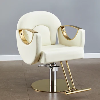 Pedikiūro Optikos Barber Kėdės Estetinės Prabanga Aukso Kirpyklos Kėdės Sukasi Silla Estetica Kirpykla Įranga MQ50BC 10