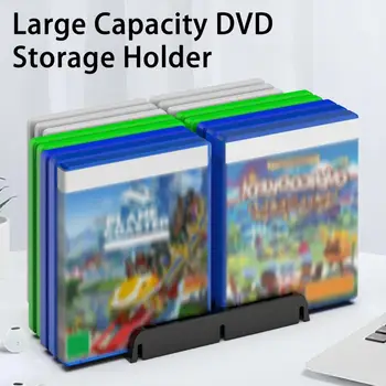 DVD Laikymo Dėžutė su neslidžia Pagalvėlės Plečiama Stalas Organizatorius 16 Slots Wall Mount Vaizdo Žaidimas Atveju PS5 Perjungti XBOX 22