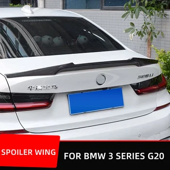 Blizgesys Anglies Pluošto Galinis Kamieno Sparno M4 Stilius Slim Spoileris Komplektas BMW 3 Series 320i 325i G21 G20 2020 M+ Šildomi Priedai 14