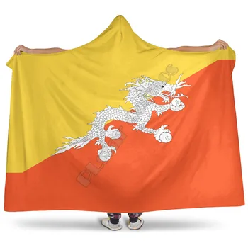 Vėliava Butanas/Aruba/Bulgarija Gobtuvu Antklodė 3D Atspausdintas Suaugusiųjų spalvinga vaikų Sherpa Vilnos Nešiojami Antklodė Mikropluošto Patalynės 12