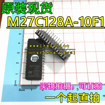 10vnt originalus naujas M27C128A-10F1 M27C128 su langu atminties CDIP-28 2