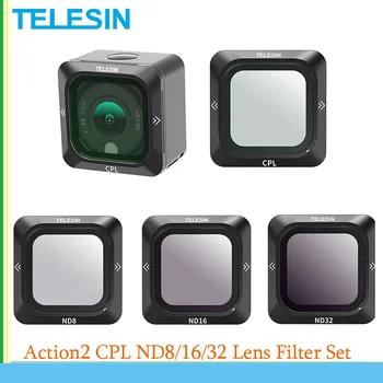 TELESIN Action2 CPL ND8/16/32 Objektyvo Filtras Nustatytas DJI 2 Veiksmo Kameros-OJI CPL Objektyvo Filtras Magnetinio Aliuminio Lydinio Rėmas Priedai 6