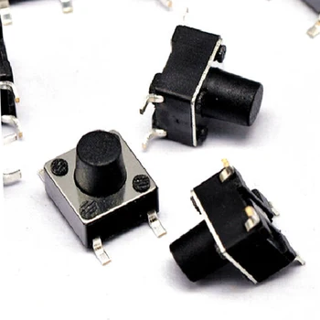 100 VNT 6*6*12~22 mm tact switch 4 pin Pleistras micro mygtukas jungiklis, pagrindinis jungiklis Lytėjimo Mygtukas Įvadinį jungiklį 6x6 serija 11